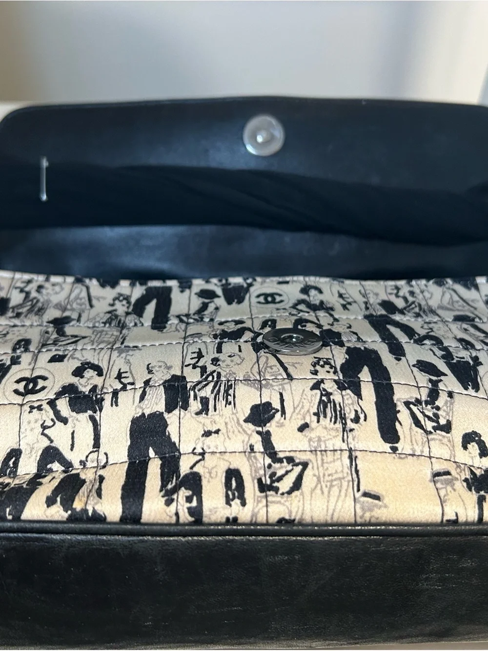 Authentic Vintage Chanel Madamoiselle Choco Bar Scarf bag Limited Edition